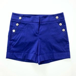 White House Black Market    USED
Blue Shorts      Size 2.